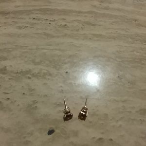 Rose gold ruby earrings